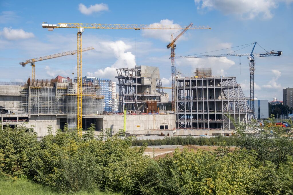 crane and building under construction